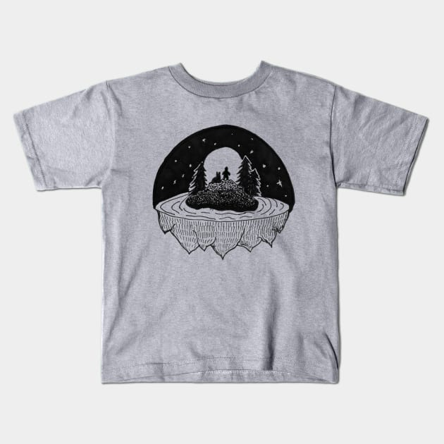 Silent Forest Kids T-Shirt by negativepizza